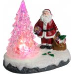 Fééric Lights and Christmas Vánoční ozdoba LED Mikuláš se stromečkem vícebarevná – Hledejceny.cz