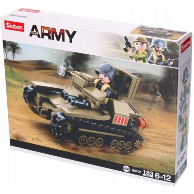 Sluban B0709 Army vojenský tank 182 ks – Zboží Dáma