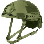 Helma Kombat Fast výsadkářská plastová kompletní velcro Zelená – Zboží Dáma