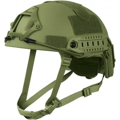 Helma Kombat Fast výsadkářská plastová kompletní velcro Zelená – Zboží Dáma