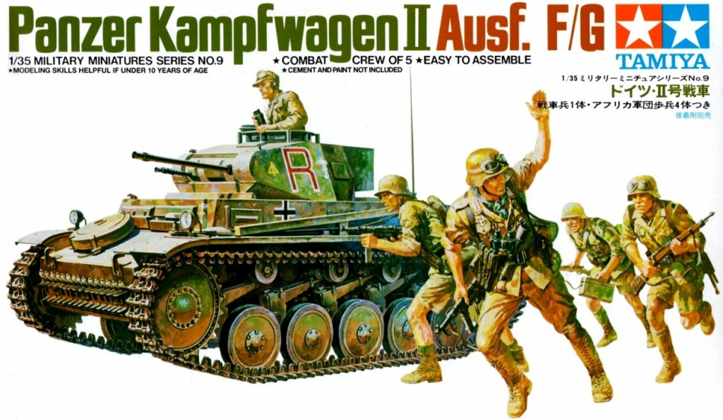 Panzerkampf Tamiya German wagen II Ausf.F G 35009 1:35