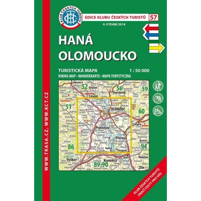 Mapa Haná Olomoucko 1:50 t. 4.vydání 2014