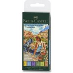 Popisovač Faber-Castell Pitt Artist Pen Brush 6 ks hrot B letní odstíny – Hledejceny.cz