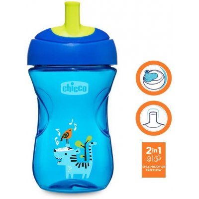 Chicco hrneček pokročilý s brčkem modrá tygr 266 ml – Zboží Mobilmania