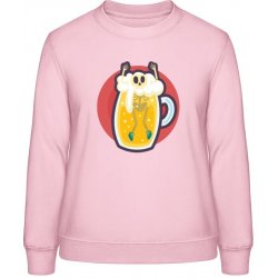 AWDis Sweat mikina Design Smrtka v Pivu Miminkovská růžová