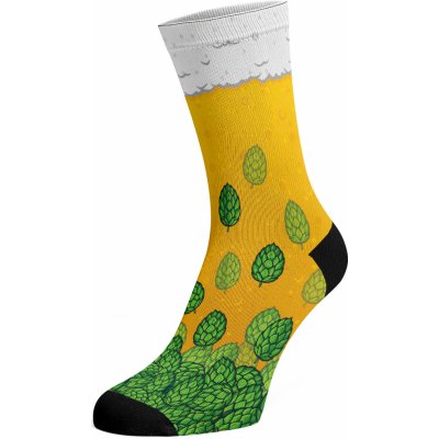 Walkee barevné ponožky Beerfoots Žlutá – Zboží Mobilmania
