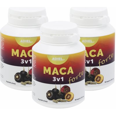 Adiel Maca 3v1 forte 3 x 90 kapslí – Hledejceny.cz