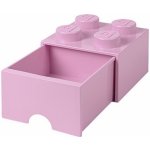 LEGO® Box 4 šuplík 25x25x18cm sv.růžový – Sleviste.cz
