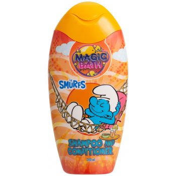 The Smurfs Magic Bath Shampoo & Conditioner šampon a kondicionér pro děti 200 ml