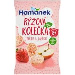 Hamánek Bio Rýžová kolečka jahoda a jablko 35 g – Hledejceny.cz