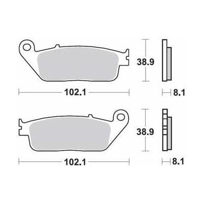 Brzdové destičky SBS přední KAWASAKI J 300 rok 14-19 – Zboží Mobilmania