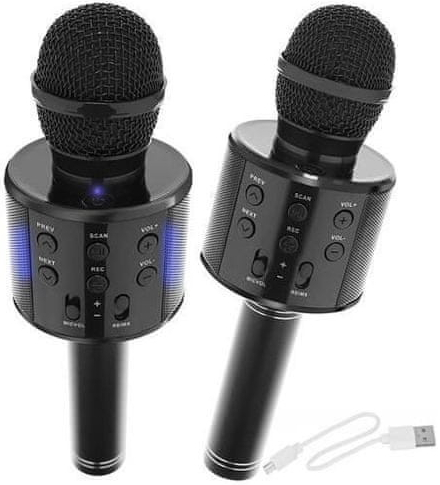 WSTER WS 858 Karaoke bluetooth mikrofon černý od 161 Kč - Heureka.cz