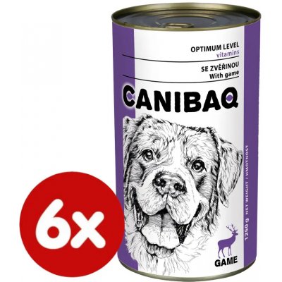 Canibaq Classic zvěřina 6 x 1,25 kg – Hledejceny.cz