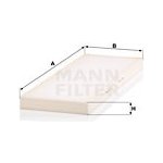 Filtr, vzduch v interiéru MANN-FILTER CU 50 001 – Hledejceny.cz