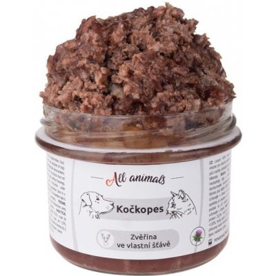 All Animals Kočkopes Zvěřina ve vl. šťávě 200 g – Sleviste.cz