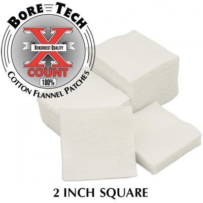 BoreTech bavlněné čtvercové vytěráky X-Count .308 - .45 1000 ks – Zboží Dáma