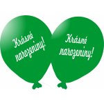 balonky.cz Belbal Balónek zelený Krásné narozeniny!