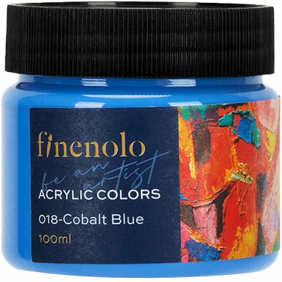 Finenolo Deli barvy akrylové 100 ml modrá kobaltově EC17-CB – Zboží Dáma