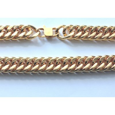 Steel Edge Zlatý řetěz na krk chirurgická ocel WJHN08-GD – Zboží Mobilmania
