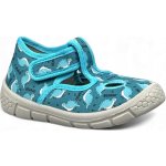 Befado bačkůrky Honey 630P010 DINO tyrkysové flexibilní lehké vyšší – Zboží Dáma