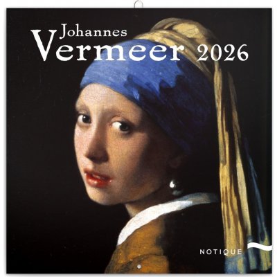 poznámkový Johannes Vermeer 30 x 30 cm 2026 – Sleviste.cz