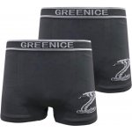 GreeNice bezešvé boxerky šedá 2 ks – Zboží Dáma
