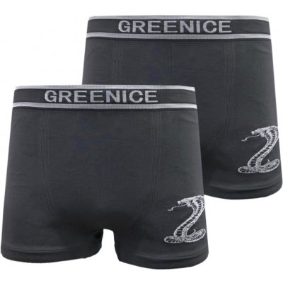 GreeNice bezešvé boxerky šedá 2 ks – Zboží Dáma