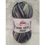 Himalaya Příze Wool socks print - S49-07 černo-šedo-modrá – Hledejceny.cz