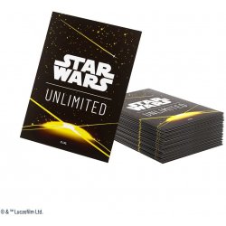 Gamegenic Star Wars Unlimited Art Sleeves Card Back Yellow obaly 61 ks