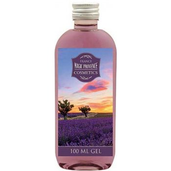 Bohemia Herps Lavender La Provence sprchový gel s olivovým a hroznovým olejem extraktem z mořské řasy a vůní levandule Stromy a západ slunce 100 ml