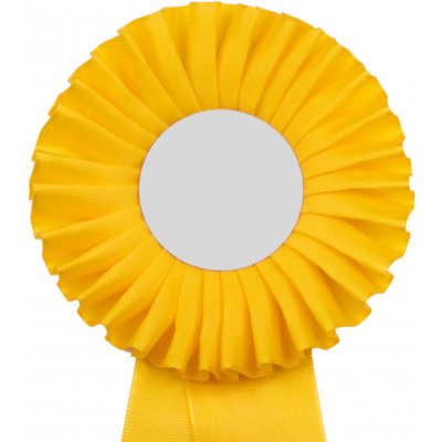 Kokarda jednořadá standard pr. 11 cm žlutá – Zboží Dáma