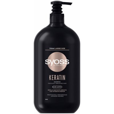 Syoss Keratin Blue Lotos posilující šampon 750 ml – Zbozi.Blesk.cz