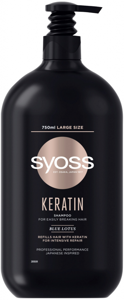 Syoss Keratin Blue Lotos posilující šampon 750 ml