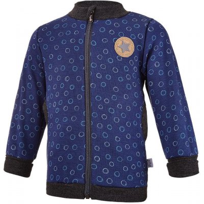 Little Angel Mikina hřejivá rozepínací Modrá – Zboží Dáma