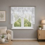 Dekorační oblouková krátká záclona na žabky KAJA 250x100 cm MyBestHome – Hledejceny.cz
