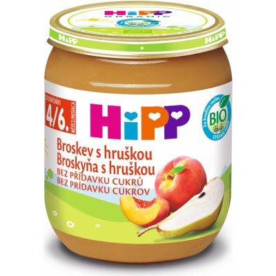 HiPP BIO Broskev s hruškou 6 x 125 g – Zboží Mobilmania