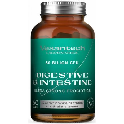 Vesantech Probiotika DIGESTIVE & INTESTINE 50 mld CFU 60 kapslí – Hledejceny.cz