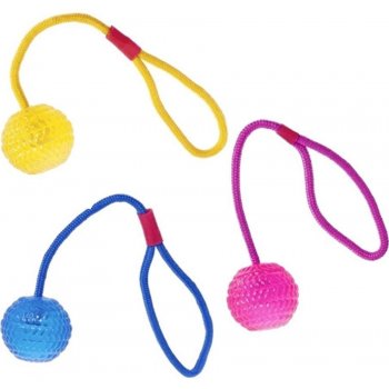Aqua Toy lano s gumovým míčkem plovoucí ø 6 × 40 cm polyester/TPR