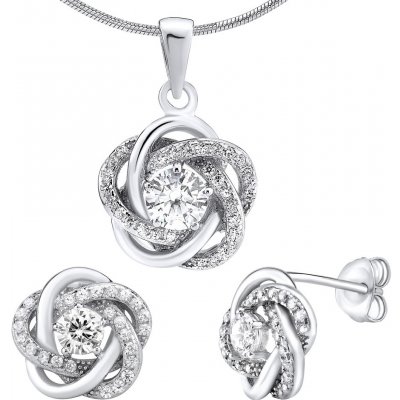 SILVEGO stříbrný set šperků rosalyn náušnice a přívěsek JJJS0088 – Zboží Mobilmania