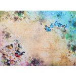 Itd. Collection Rýžový papír Ptáčci s kytičkami A4 – Zboží Mobilmania