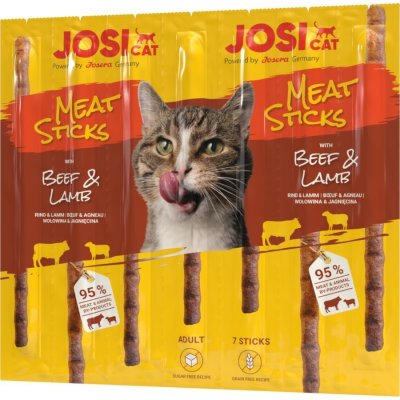 JosiCat Meat Sticks Beef & Lamb 7 x 5 g – Zbozi.Blesk.cz