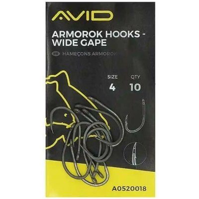 Avid Carp Armorok Hooks Wide Gape Barbless vel.6 10 ks – Hledejceny.cz