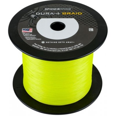 Spiderwire Šňůra DURA4 žlutá 1m 0,35mm 35kg