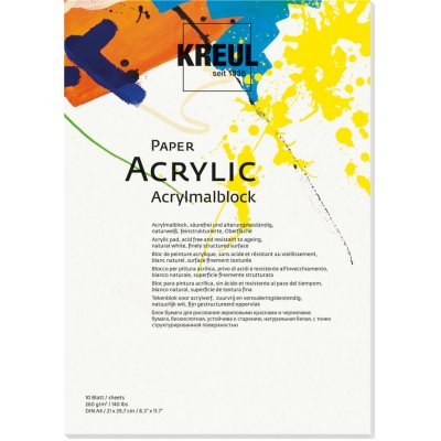 Kreul na akryl A4 260 g 10 listů – Hledejceny.cz