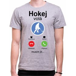 Fajntričko Tričko Hokej volá Phone šedá