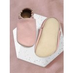 Funky Monkey Kožené barefoot capáčky s kaučukovou podrážkou světle růžové – Zbozi.Blesk.cz