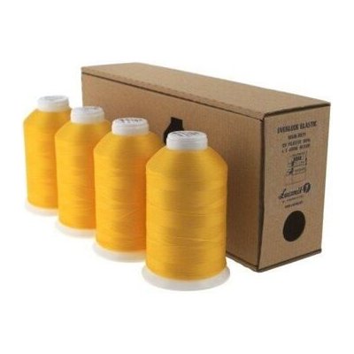 Sada nití OVERLOCK chemlon v dárkovém balení (4x4000 m) barva 0306 žlutá – Hledejceny.cz
