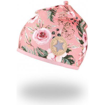 Little Angel Čepice podšitá Outlast® Květy starorůžová – Zboží Dáma