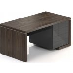 Rauman Lineart 200 x 85 cm + levý kontejner jilm tmavý / antracit – Sleviste.cz