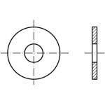 PROFISTYL DIN 440R podložka pro dřevěné konstrukce, forma R (kruh otvor) pozink Varianta: DIN 440R podložka pro dřevěné konstrukce ZnB (9,0x28x3,0mm) M8 – Sleviste.cz
